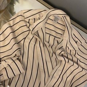 Silky striped H & M button down